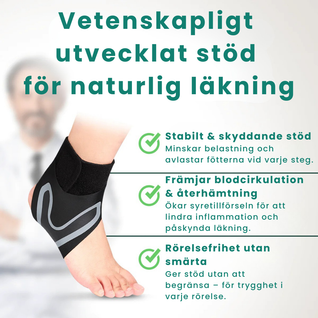 NordCura™ Fotledsstöd – stöd vid plantar fasciit, pronation och hälsmärta
