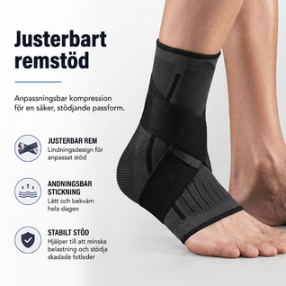 Fotledsstöd med Kompression – Stabilitet vid Stukning, Träning & Idrott