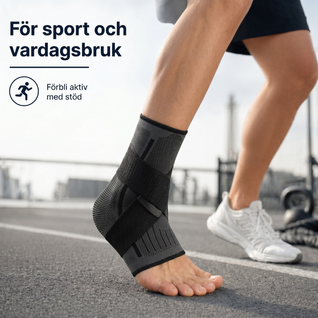 Fotledsstöd med Kompression – Stabilitet vid Stukning, Träning & Idrott