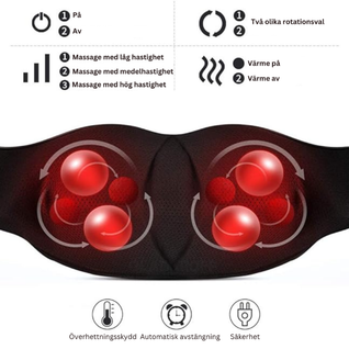 Shiatsu Nackmassager med Värme & 4D-massage – Nacke, Rygg & Axlar