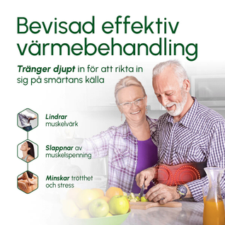 Nordcura ThermaBelt™ – Värmebälte med Rödljus & Vibration för ryggsmärta