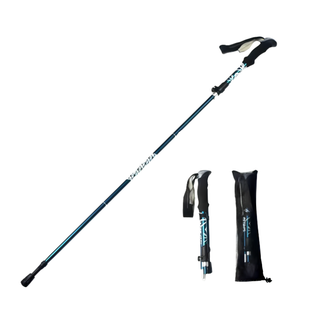 Hopfällbara Gångstavar Justerbara 110-125cm – Vandringsstavar för Promenad, Vandring & Friluftsliv