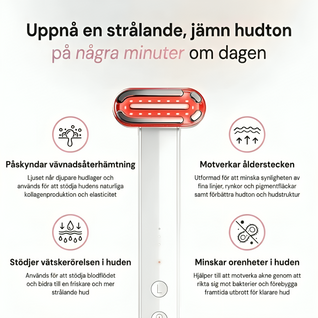 InfraRelief™ – Hudvårdsapparat med rödljusterapi