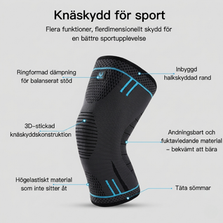 Knäskydd – Elastiskt stöd för sport och träning