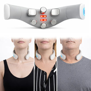 NeuroRelax™ Pro 2.0 – Nackmassage med TENS, EMS, Rödljus & Värme