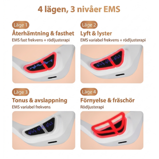 InfraRelief™ Ögonmassager – EMS & Rödljusterapi mot mörka ringar och trötta ögon