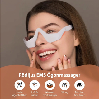 InfraRelief™ Ögonmassager – EMS & Rödljusterapi mot mörka ringar och trötta ögon