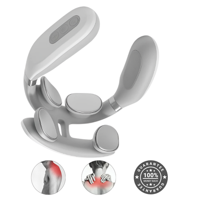 Elektrisk nackmassage med EMS-teknologi för att lindra nacksmärta, förbättra blodcirkulation och minska muskelspänningar